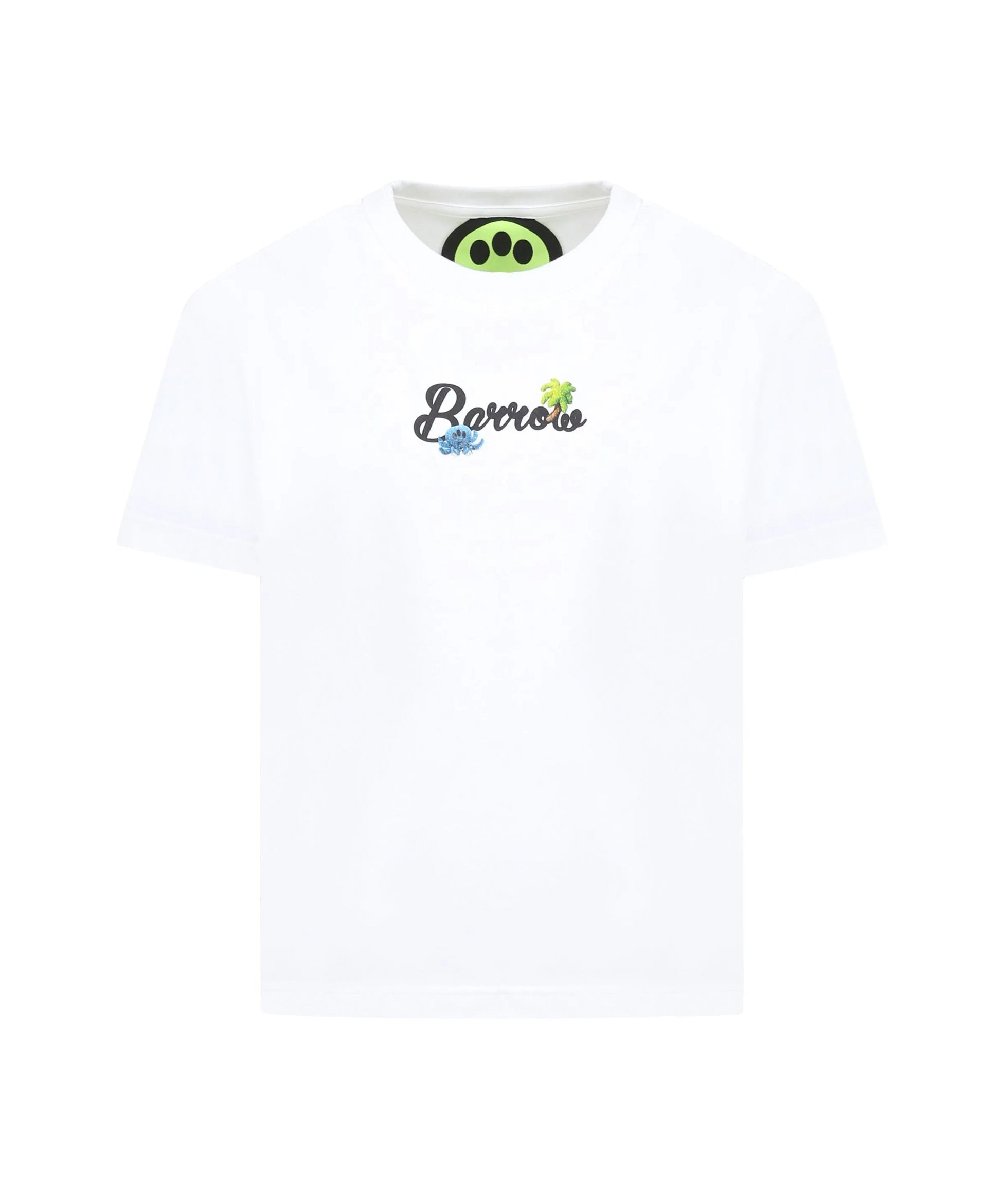 Barrow Kids T-shirt Bianca con Stampa Retro per Bambini