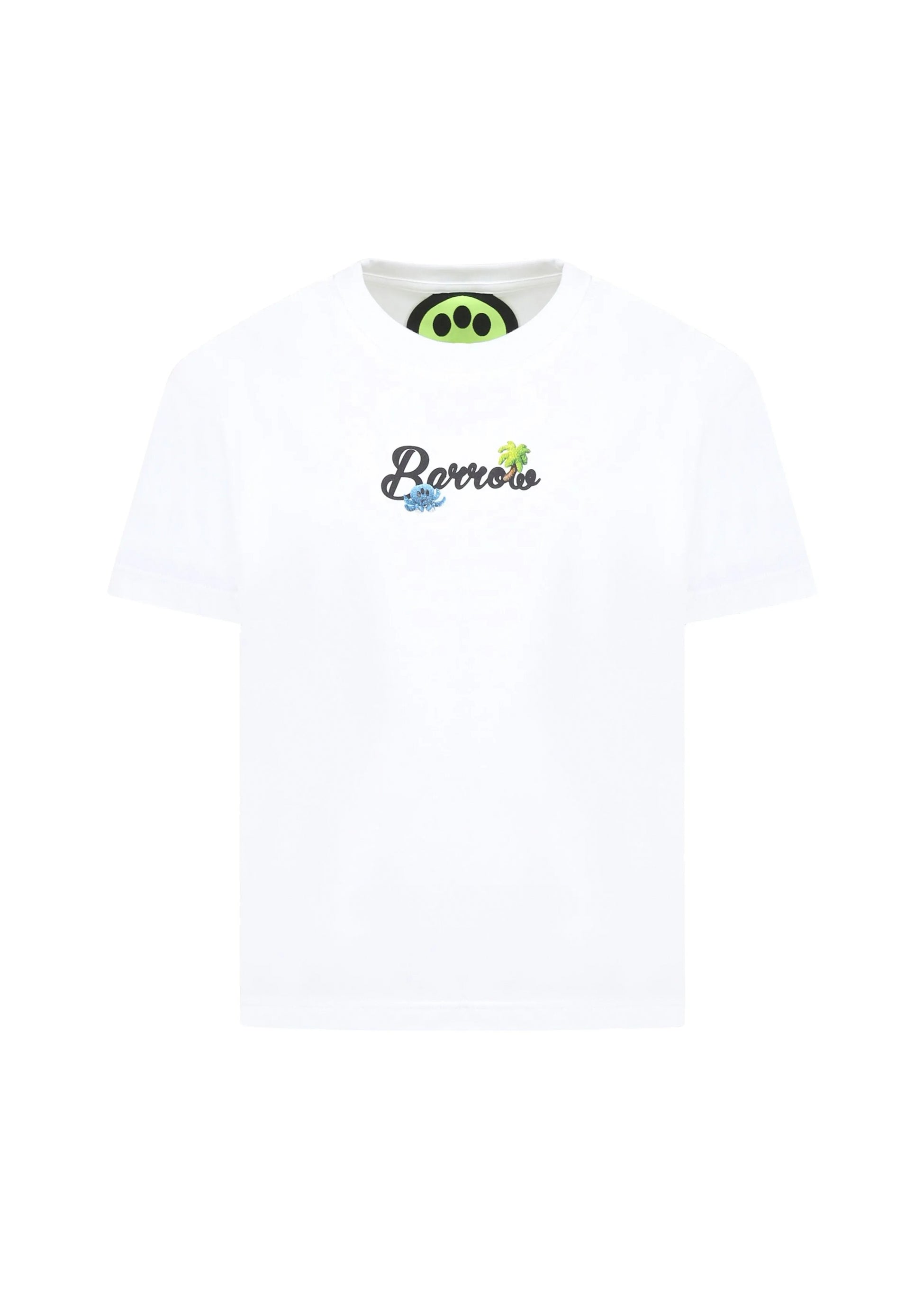 Barrow Kids T-shirt Bianca con Stampa Retro per Bambini