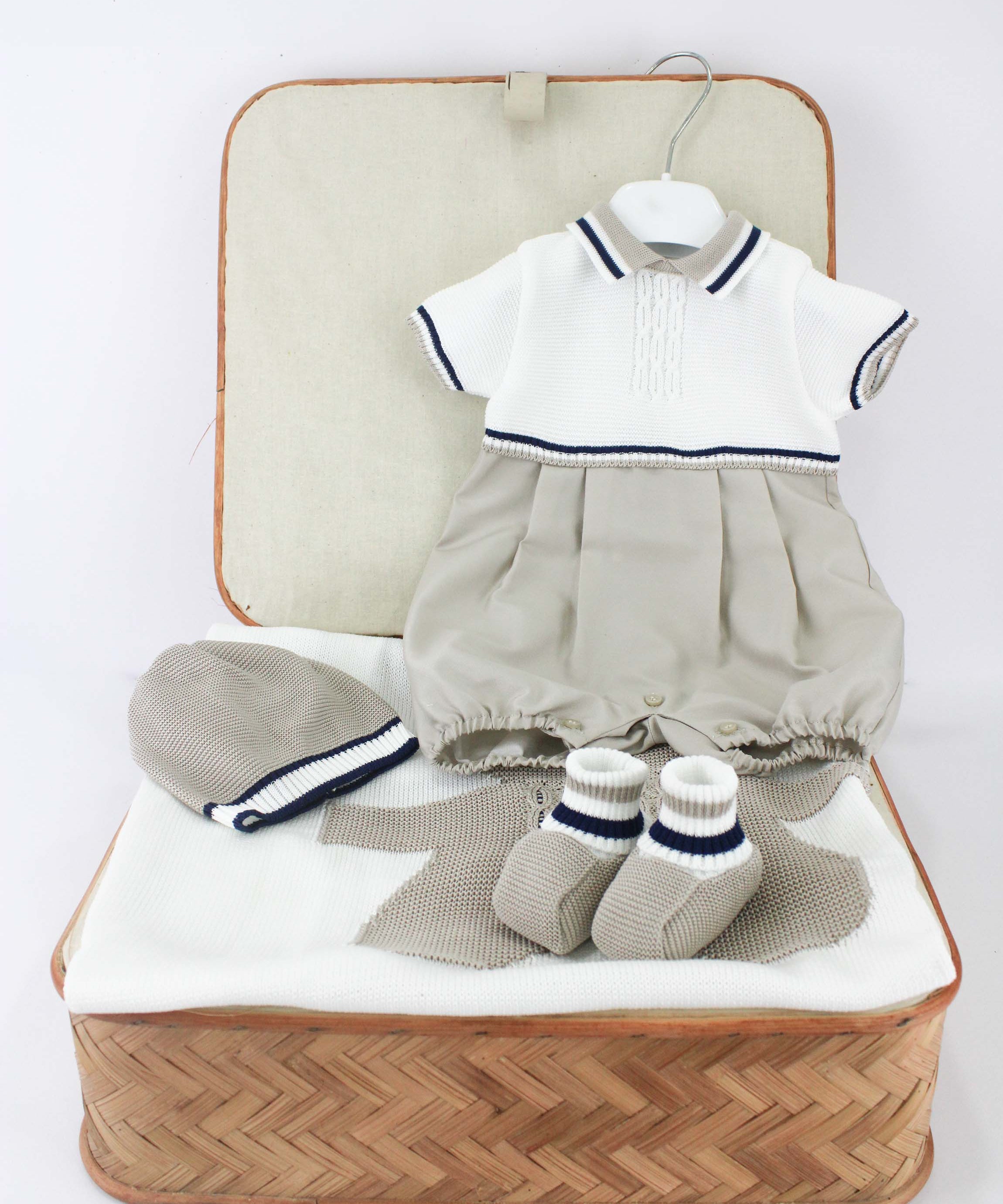 Marlu Corredino Noce/Bianco/Blu con Pagliaccetto per Neonati