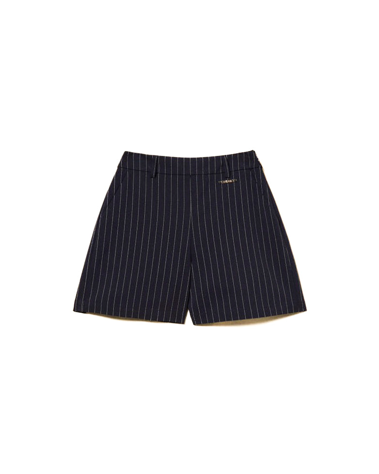 Twinset Kids Shorts a Righe per Bambine