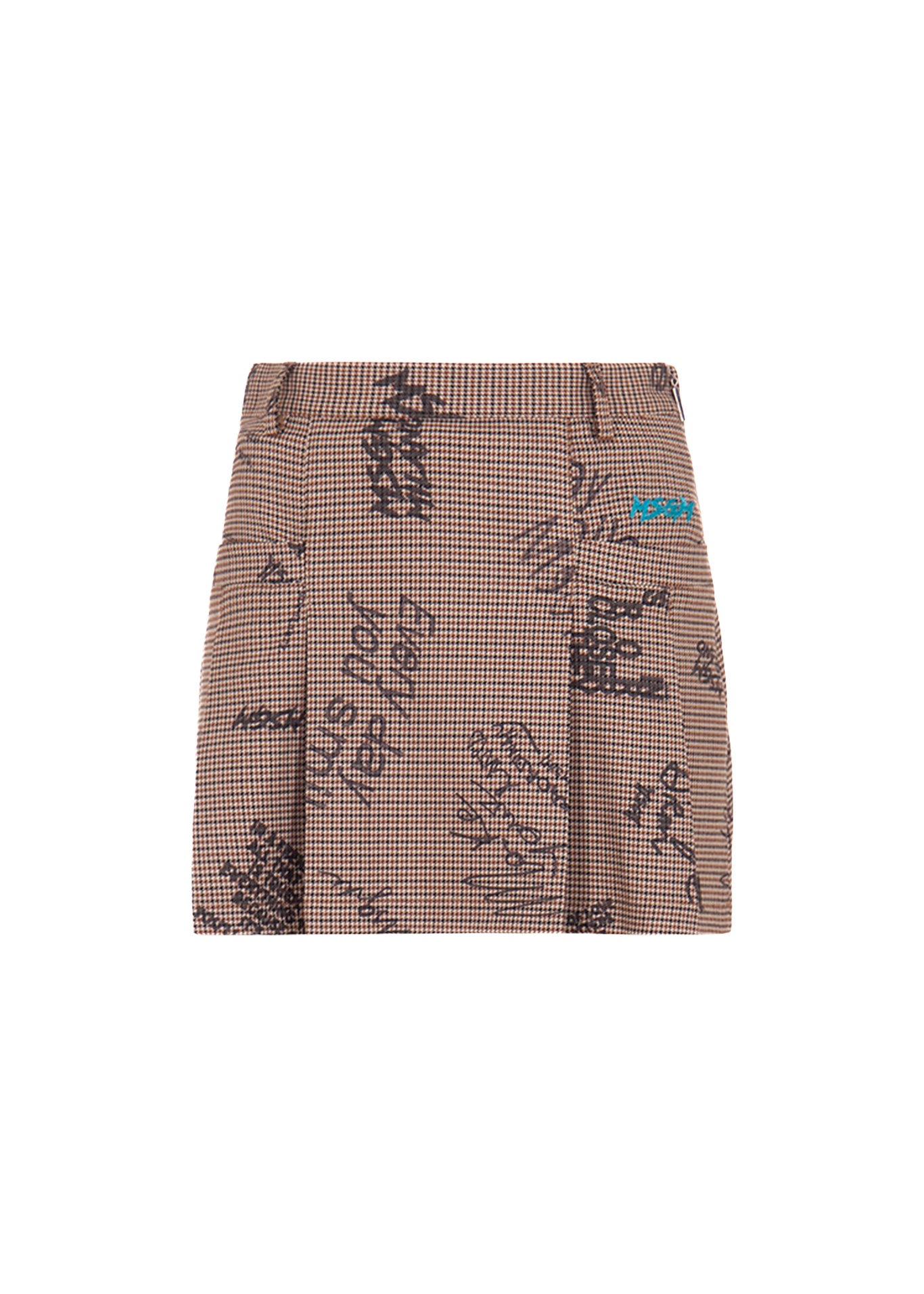 MSGM Kids Gonna Mini a Quadri con Stampe per Bambine