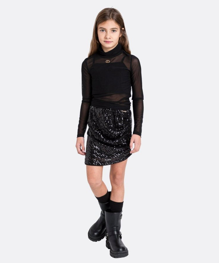 Twinset Kids Lupetto Tulle Per Bambine