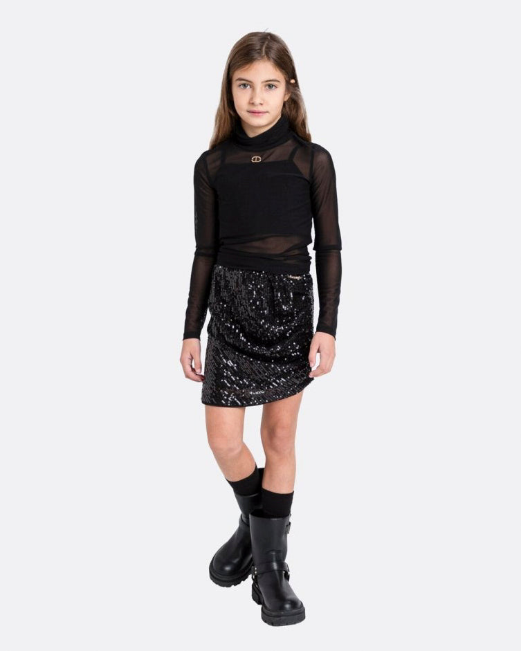 Twinset Kids Lupetto Tulle Per Bambine