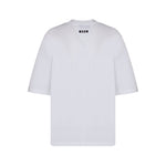 MSGM Kids T-shirt Bianca con Stampa Logo per Bambine (retro)