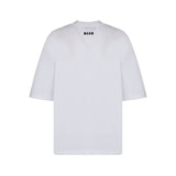 MSGM Kids T-shirt Bianca con Stampa Logo per Bambine (retro)