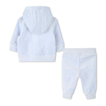 Boss Kids Completo Felpa con Pantaloni Celeste per Neonati (retro)