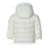Save The Duck Kids Piumino Bianco con Patch Logo per Neonati (etro)