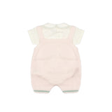 Marlù Completo 2pz Bianco/Rosa con Orsetto per Neonati