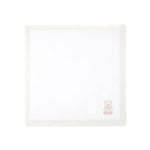Moschino Kids Coperta Panna/Beige a Righe per Neonati