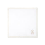 Moschino Kids Coperta Panna/Beige a Righe per Neonati