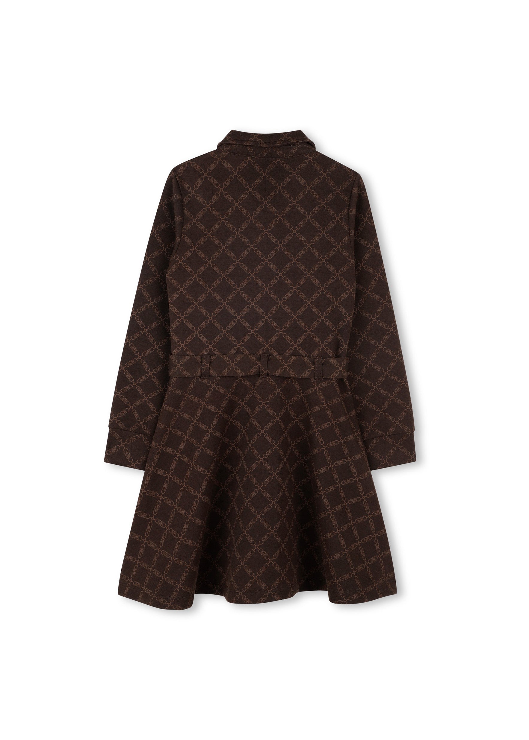 Michael Kors Kids Abito Marrone con Stampa per Bambine