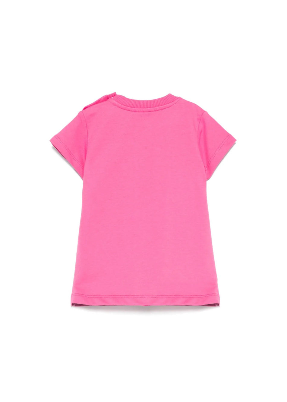 Moschino Kids Abito Fucsia con Stampa Toy per Neonate