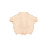 Elisabetta Franchi La Mia Bambina Camicia con Rouche Rosa per Neonate