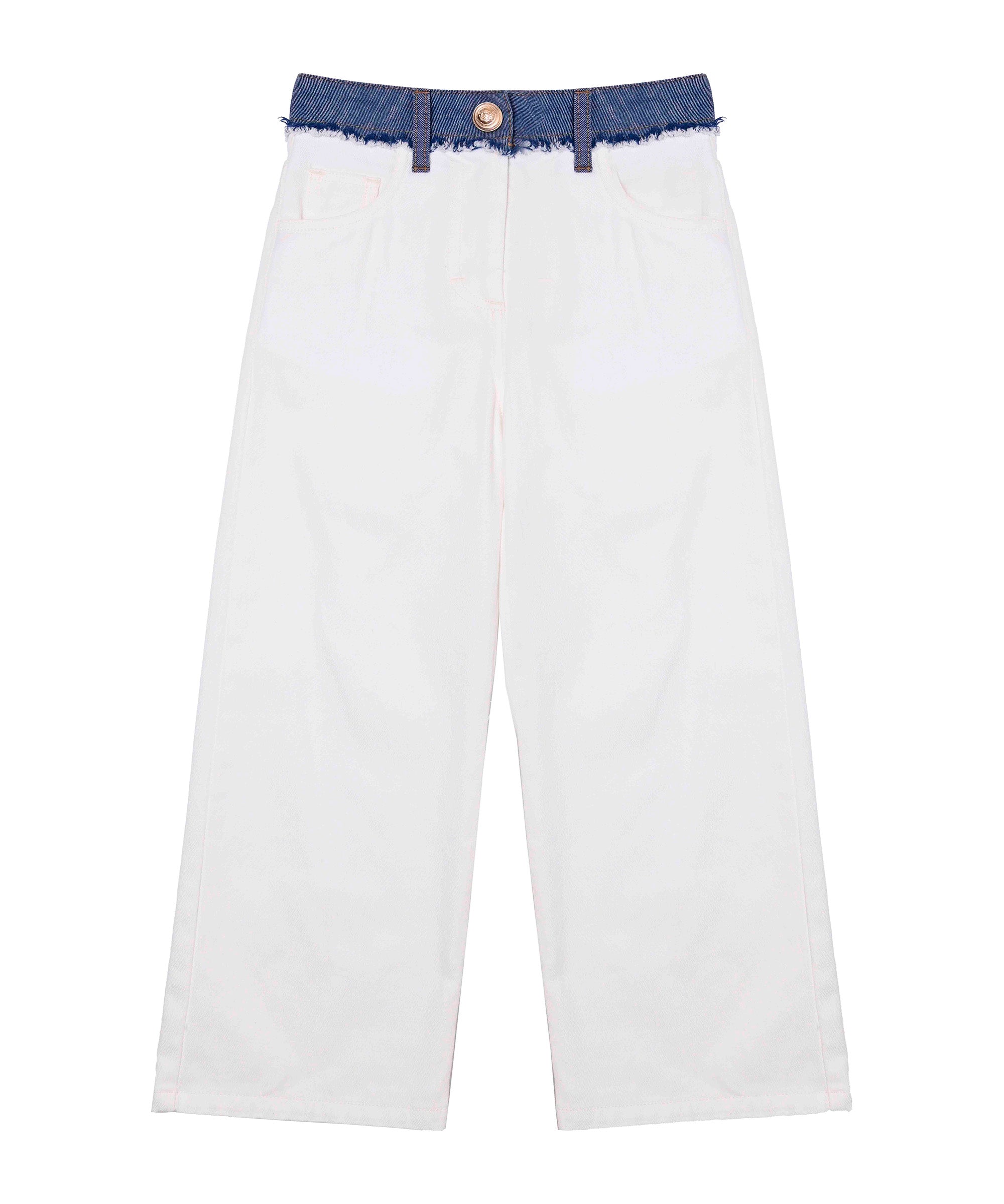 Vicolo Kids Pantaloni Panna/Denim per Bambine
