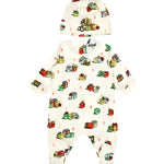 Moschino Kids Tutina Panna con Cappello Teddy Holiday