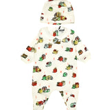 Moschino Kids Tutina Panna con Cappello Teddy Holiday