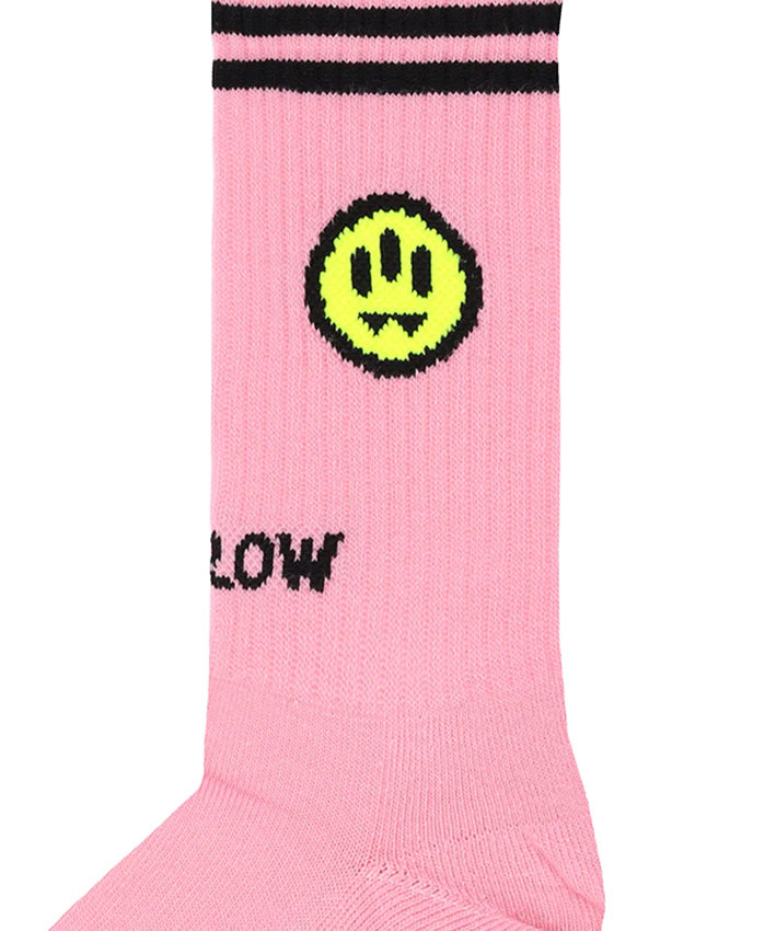 Barrow Kids Calzini Rosa con Logo per Bambine