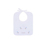 Marlù Bavetta Bianca con Ricamo a Contrasto per Neonati