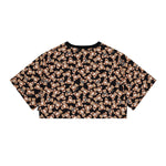 Moschino Kids T-shirt Nera Teddy Bear All Over per Bambine (retro)