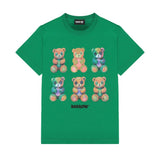 Barrow Kids T-Shirt Verde con Stampa Teddy per Bambini