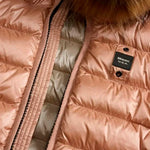 Blauer Kids Giubbino Rosa e Cappuccio con Pelliccia Arcadia Junior per Bambine