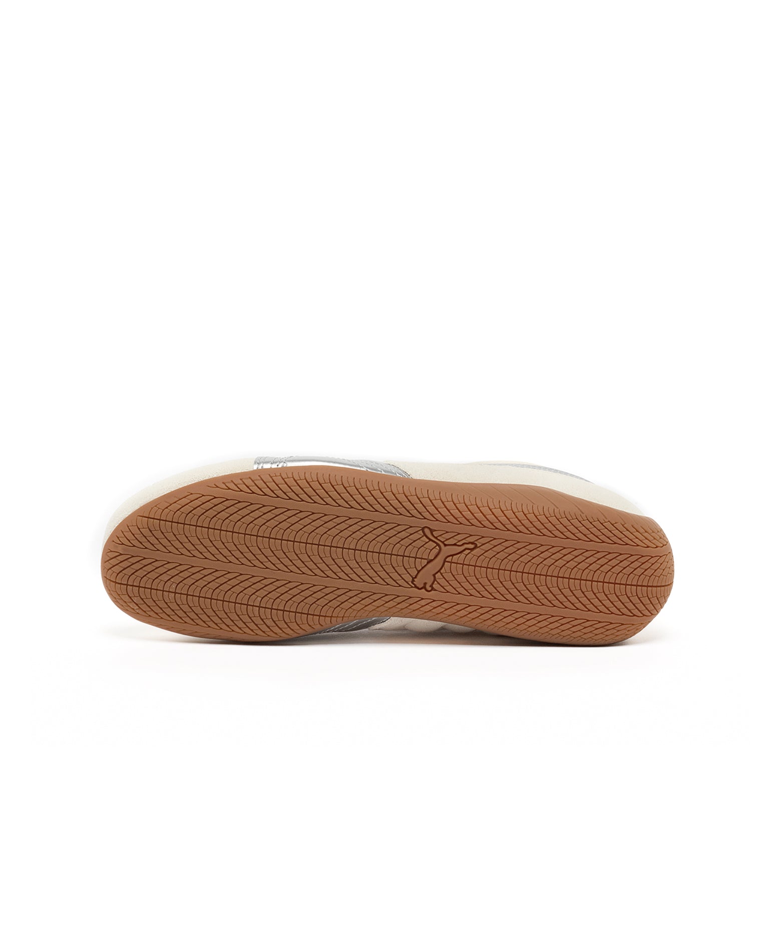 Puma Sneakers Bianche con dettaglio Argento per Bambine