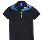 Marcelo Burlon County of Milan Kids Camicia Nero con Stampa per Bambino