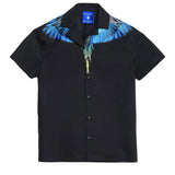 Marcelo Burlon County of Milan Kids Camicia Nero con Stampa per Bambino