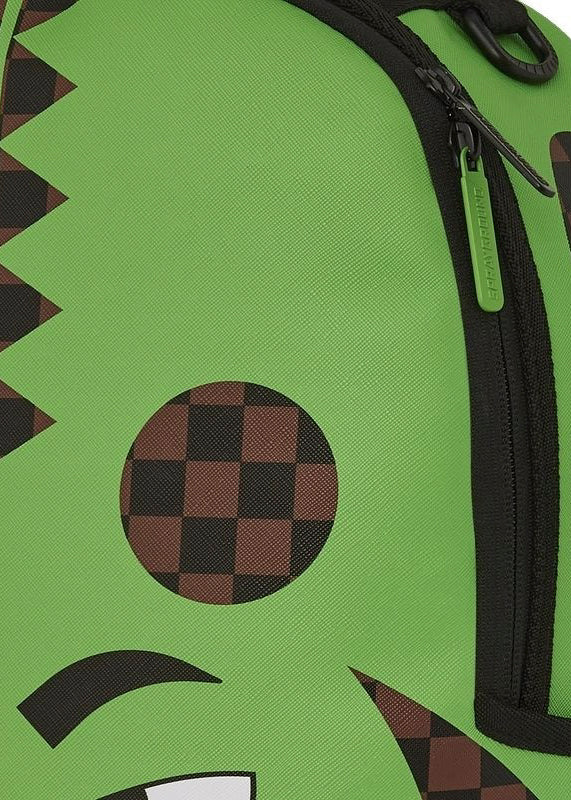 Sprayground Kids Green Bear Face Backpack