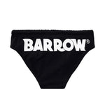 Barrow Kids Costume Slip Nero con Logo per Bambini