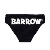 Barrow Kids Costume Slip Nero con Logo per Bambini