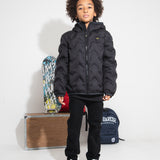 Blauer Kids Giubbino Nero Nastrato per Bambini
