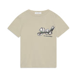 Yes London T-shirt Beige con Applcazione Logo per Bambini