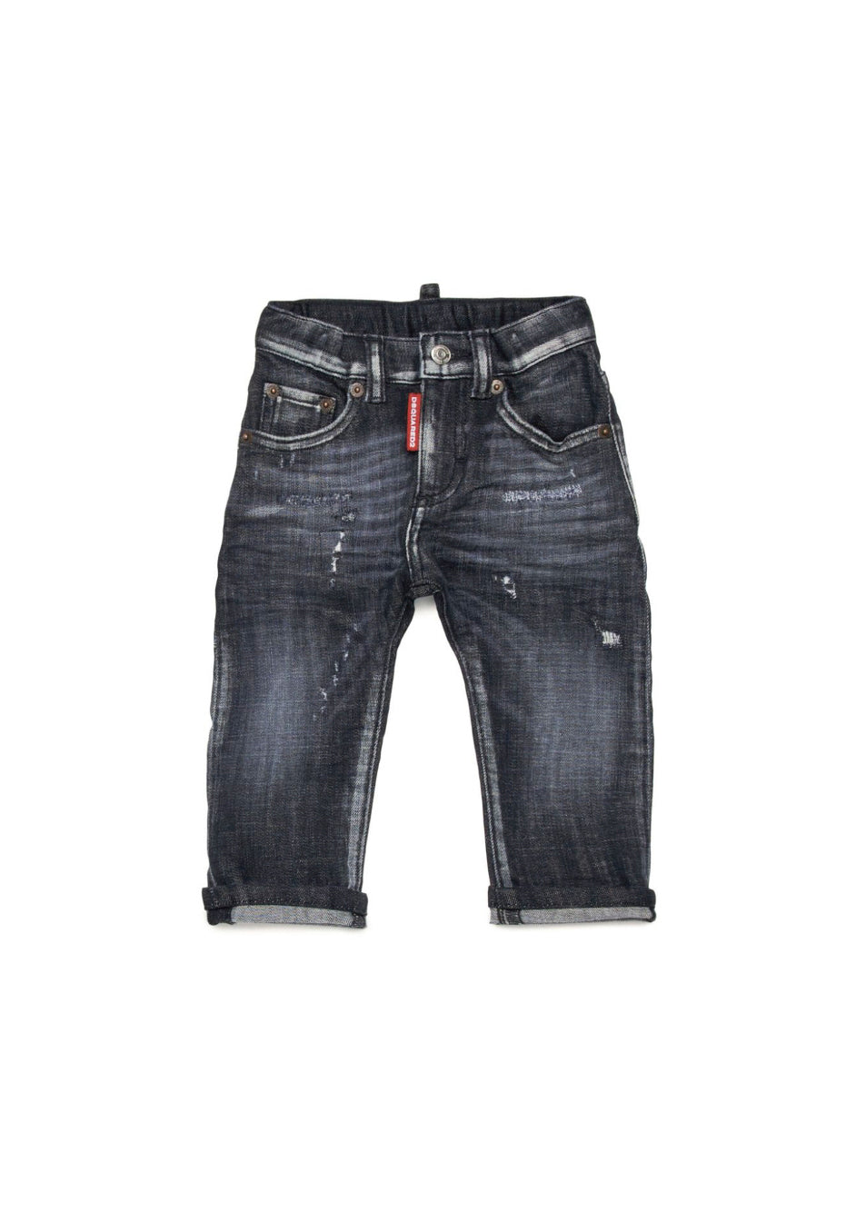 Dsquared2 Kids Jeans Denim Nero per Neonati