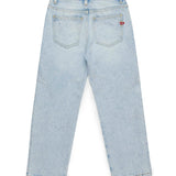 Diesel Kids Jeans Boyfriend con Applicazione Strass per Bambine