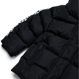 Dsquared2 Kids Bomber Nero Trapuntato con Logo Leaf per Neonati (dettaglio)