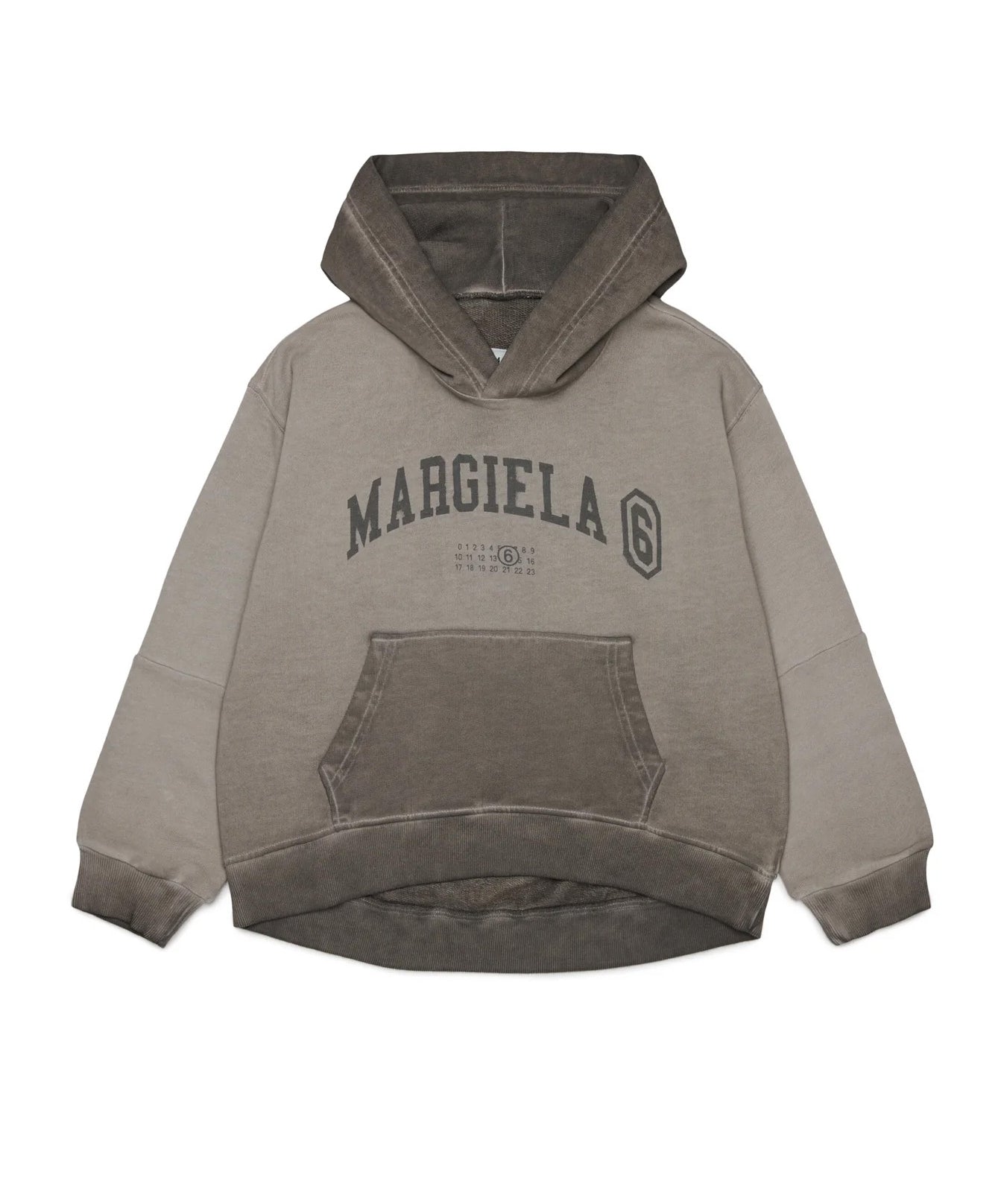 Maison Margiela Kids Felpa Beige Chiaro con Stampa per Bambini