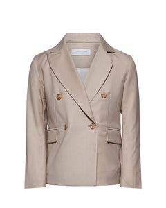 Roberto Cavalli Kids Giacca Beige Doppiopetto per Bambini