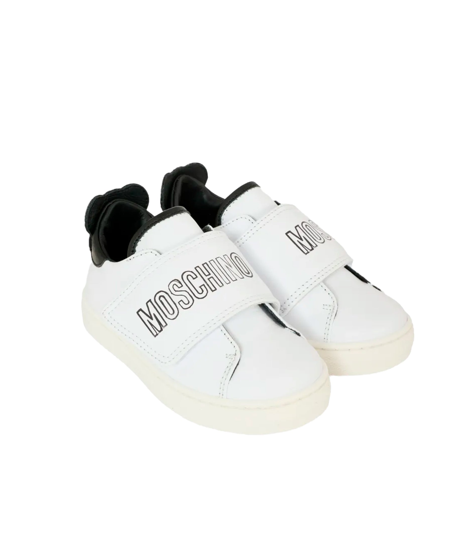 Moschino Kids Sneakers con Strappo e Logo Teddy per Bambini