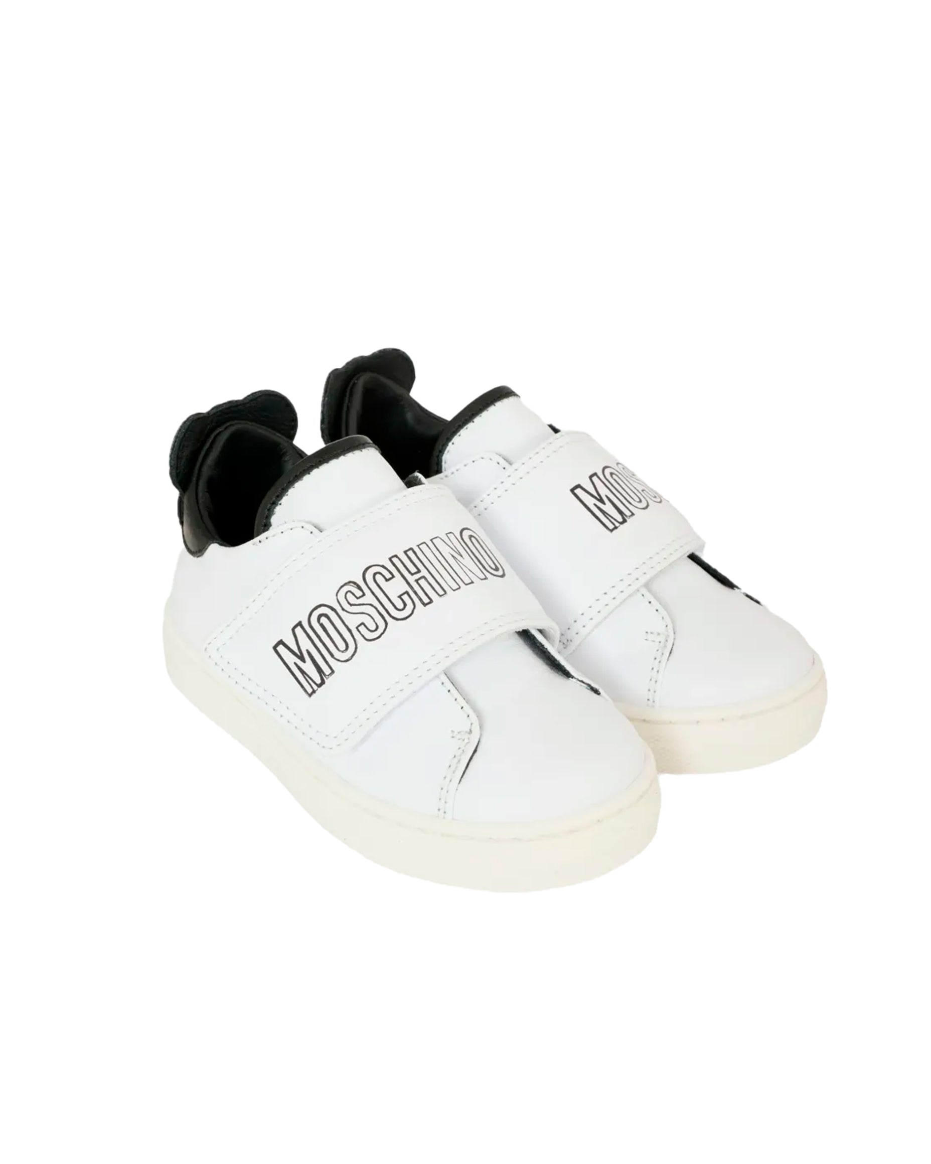 Moschino Kids Sneakers con Strappo e Logo Teddy per Bambini