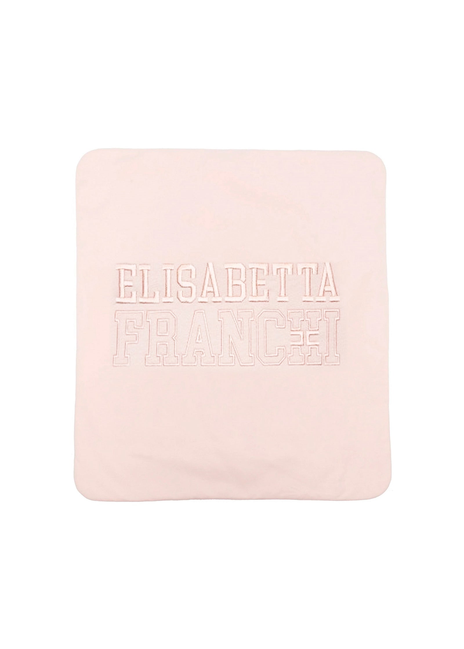 Elisabetta Franchi La Mia Bambina Coperta Desert Rose con Ricamo