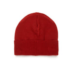 Diesel Kids Cappello Beanie Bordeaux con Intarso Oval D (retro)