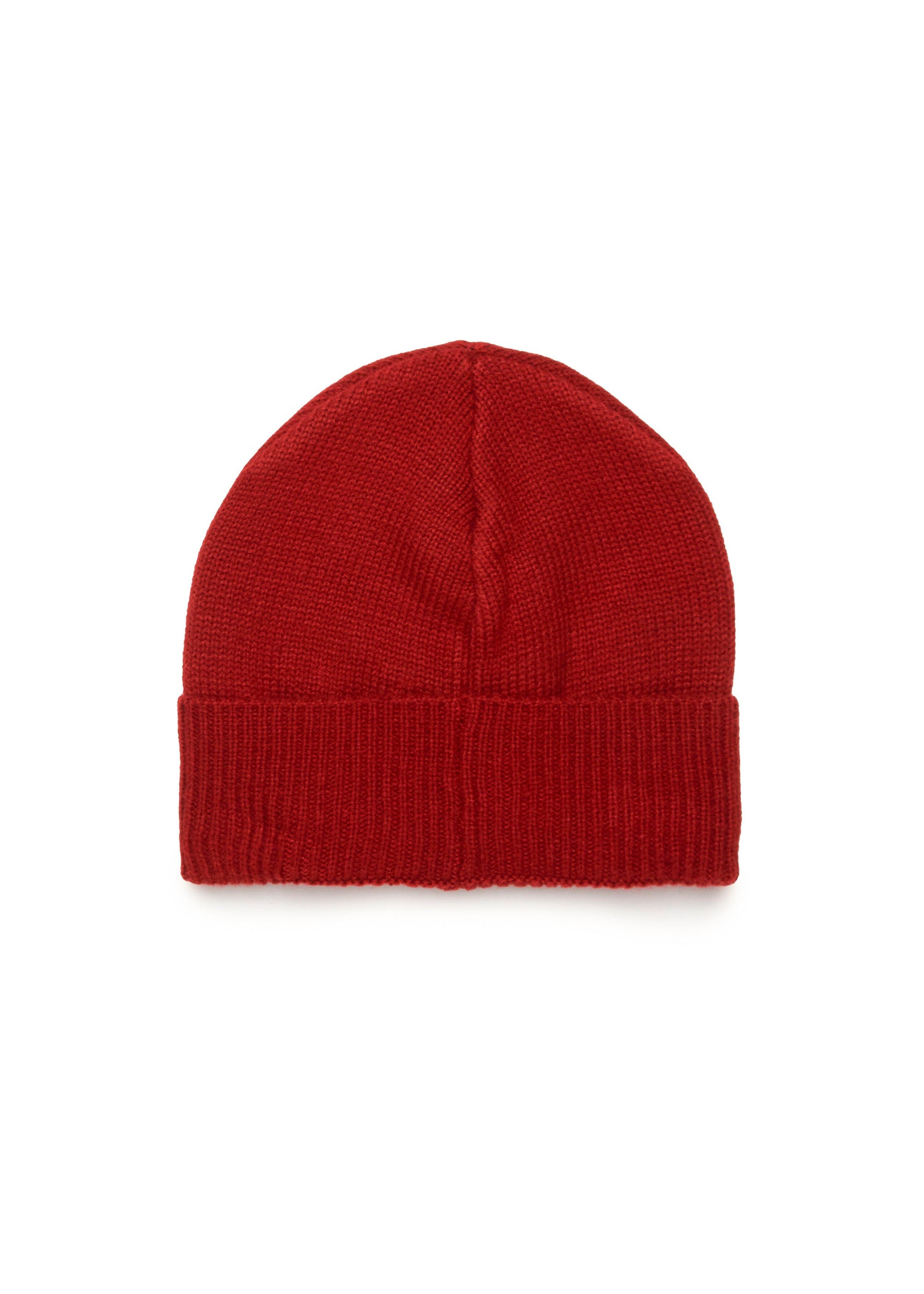 Diesel Kids Cappello Beanie Bordeaux con Intarso Oval D (retro)