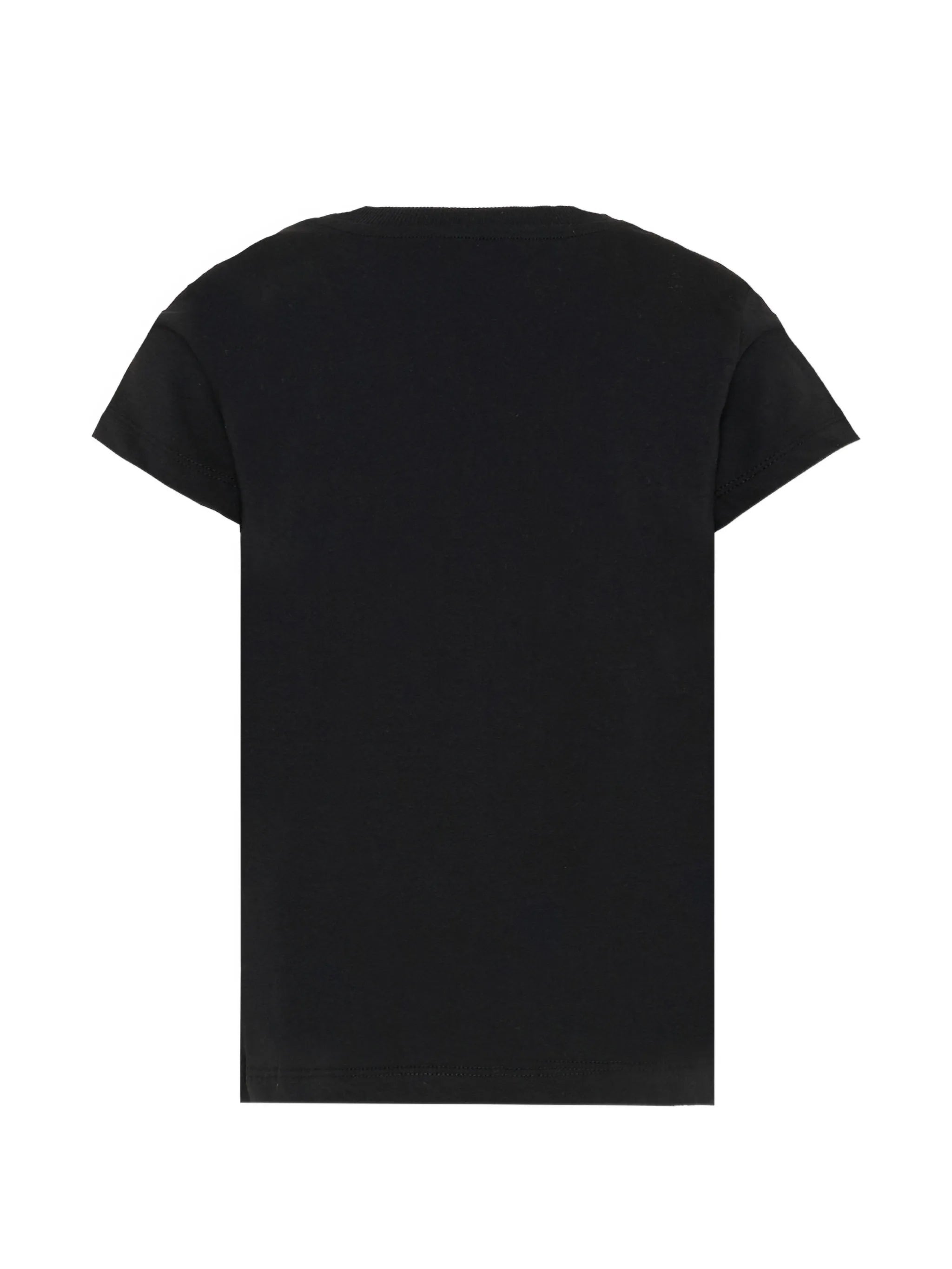 Moschino Kids T-Shirt Nero con Piccolo Logo Teddy Bear per Bambini