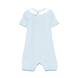 Moschino Kids Tutina Celeste con Stampa Toy per Neonati