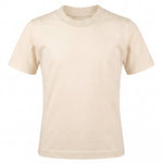 Yes London Kids T-Shirt Beige con Colletto Ricamato per Bambini