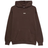 MSGM Kids Felpa con Cappuccio Caffè con Logo Lettering Unisex