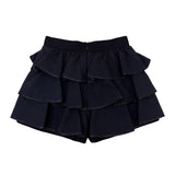 Elisabetta Franchi La Mia Bambina Shorts Nero con Tulle per Bambine
