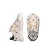 Elisabetta Franchi La Mia Bambina Sneakers Burro/Nero Monogram per Neonate