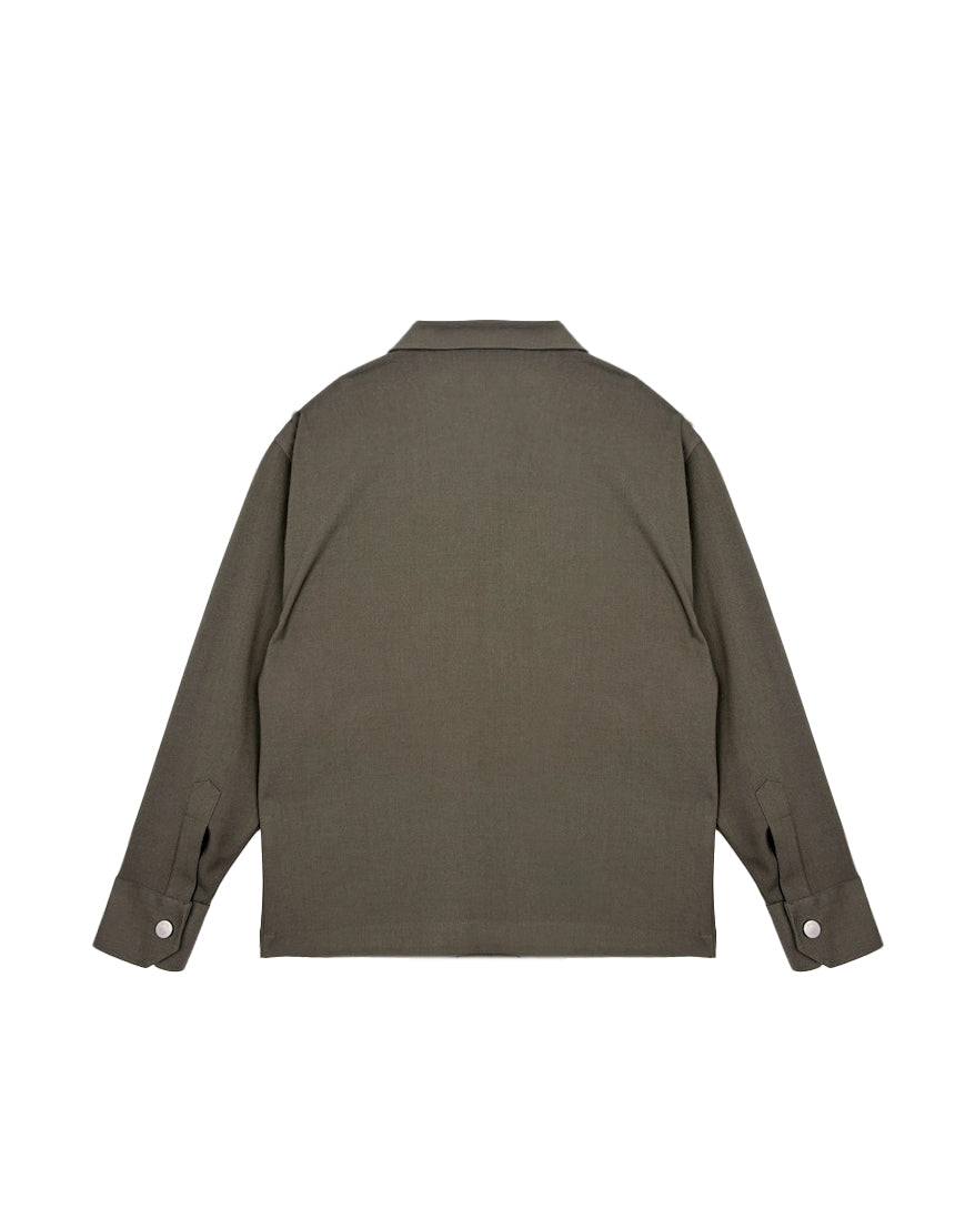 I'M Brian Kids Camicia Con Tasche Frontali Verde Militare per Bambini